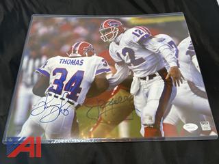 11" x 14" Signed Photo of Jim Kelly and Thurman Thomas